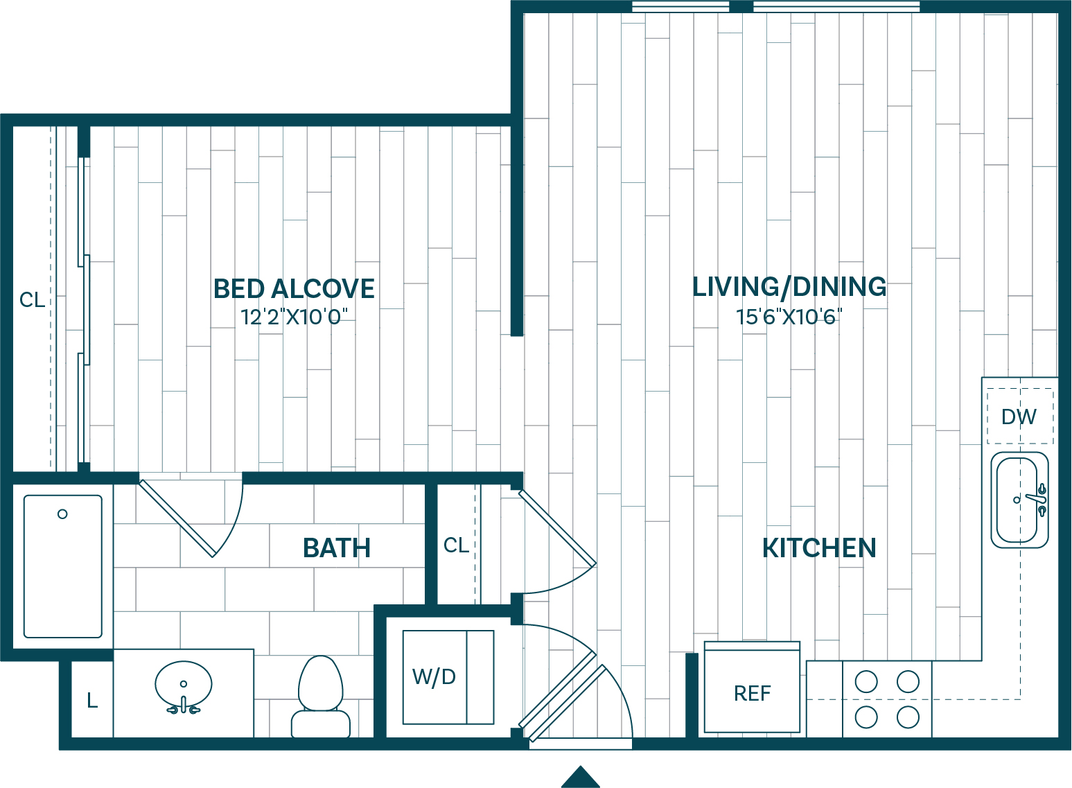 Floor Plan Image of Apartment Apt 431